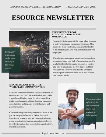 January eSource Newsletter: The Effect of Poor Communication in the Workplace